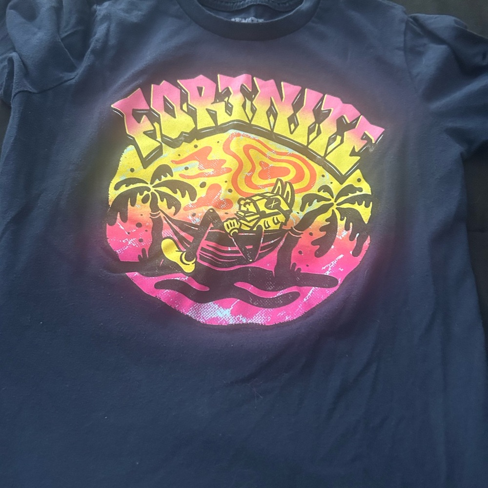 Fortnite Graphic Tee with Neon Design